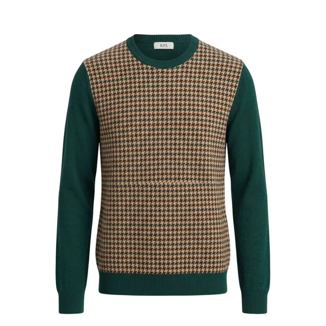 Roberto Pepe Luxury Green Wool Men’s Sweater