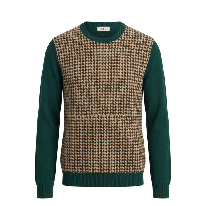 Roberto Pepe Luxury Green Wool Men’s Sweater