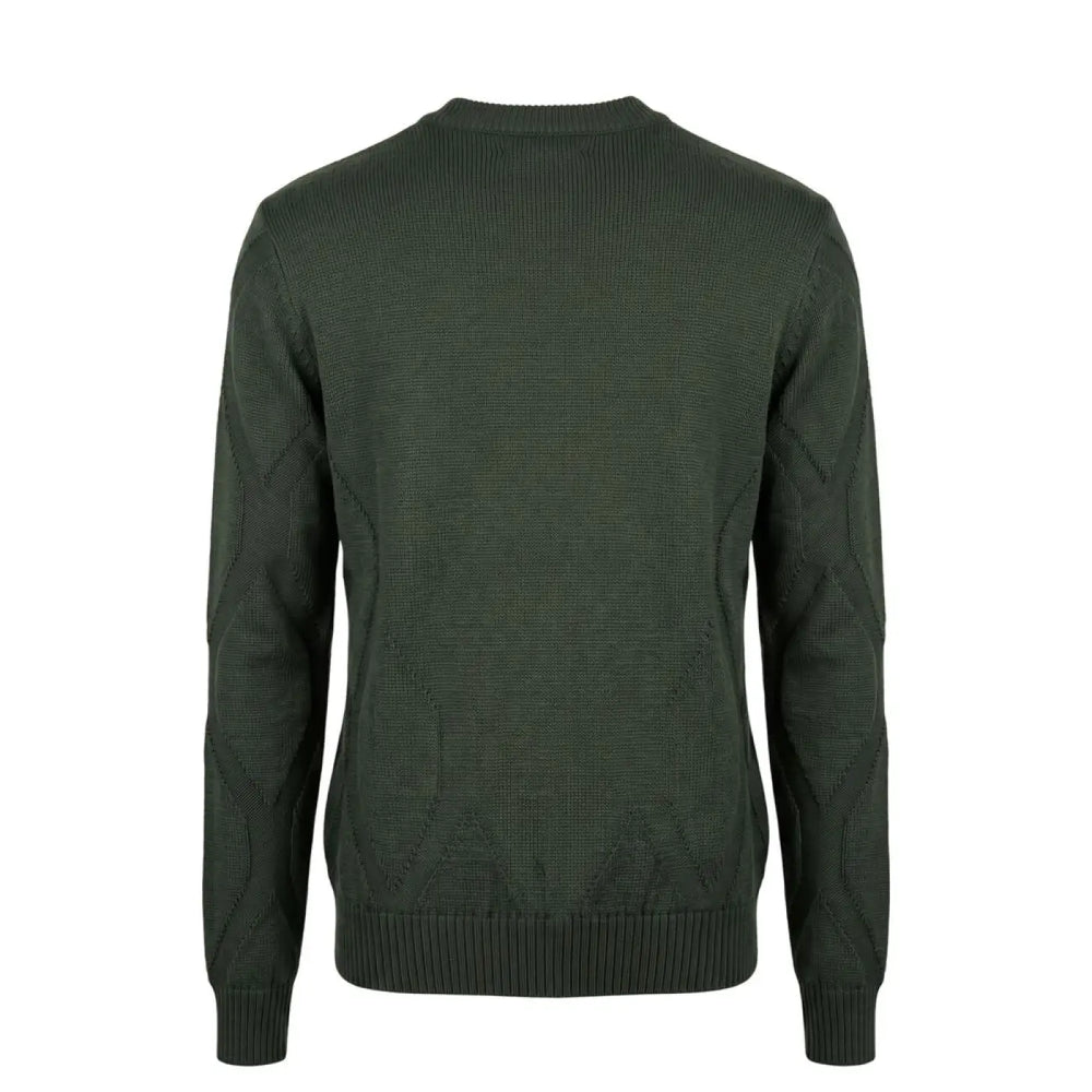 Roberto Pepe Luxury Green Wool Men’s Sweater