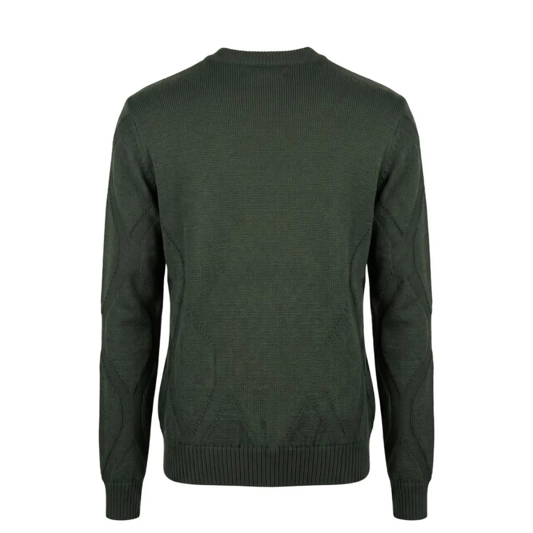 Roberto Pepe Luxury Green Wool Men’s Sweater