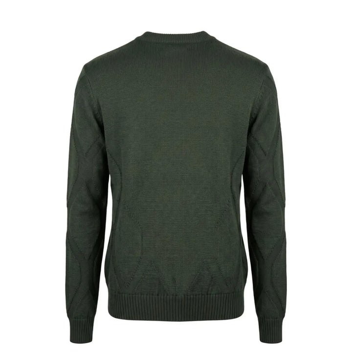 Roberto Pepe Luxury Green Wool Men’s Sweater