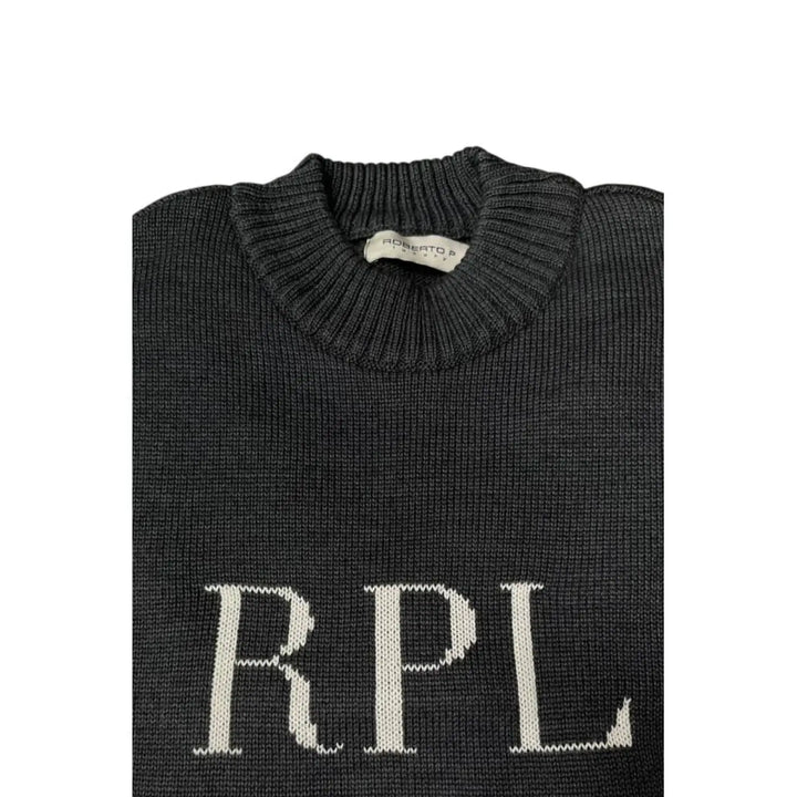 Roberto Pepe Luxury Grey Wool Men Sweater