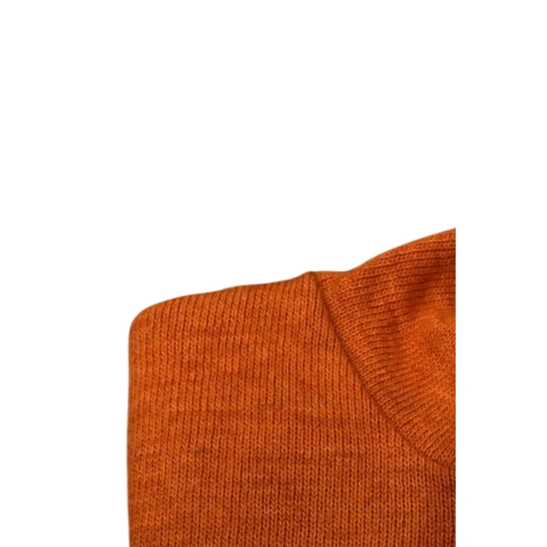 Roberto Pepe Luxury Orange Wool Men’s Sweater