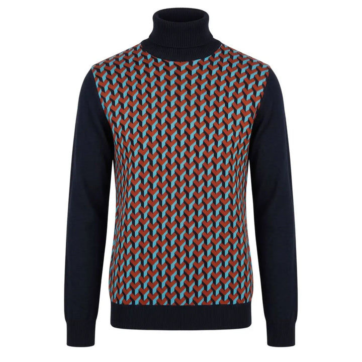 Roberto Pepe Luxury Red Wool Men’s Sweater