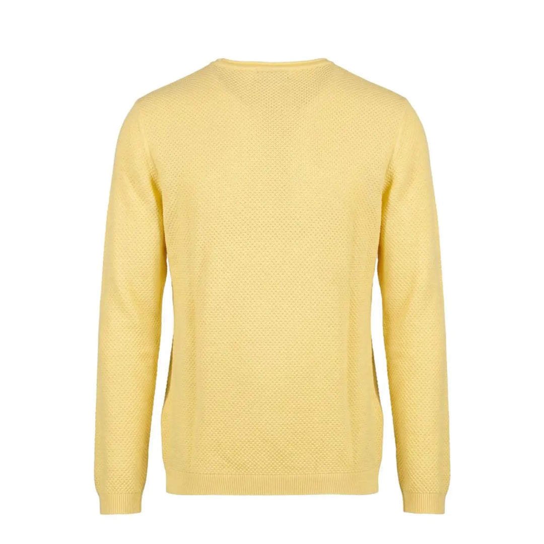 Roberto Pepe Luxury Yellow Cotton Men Sweater