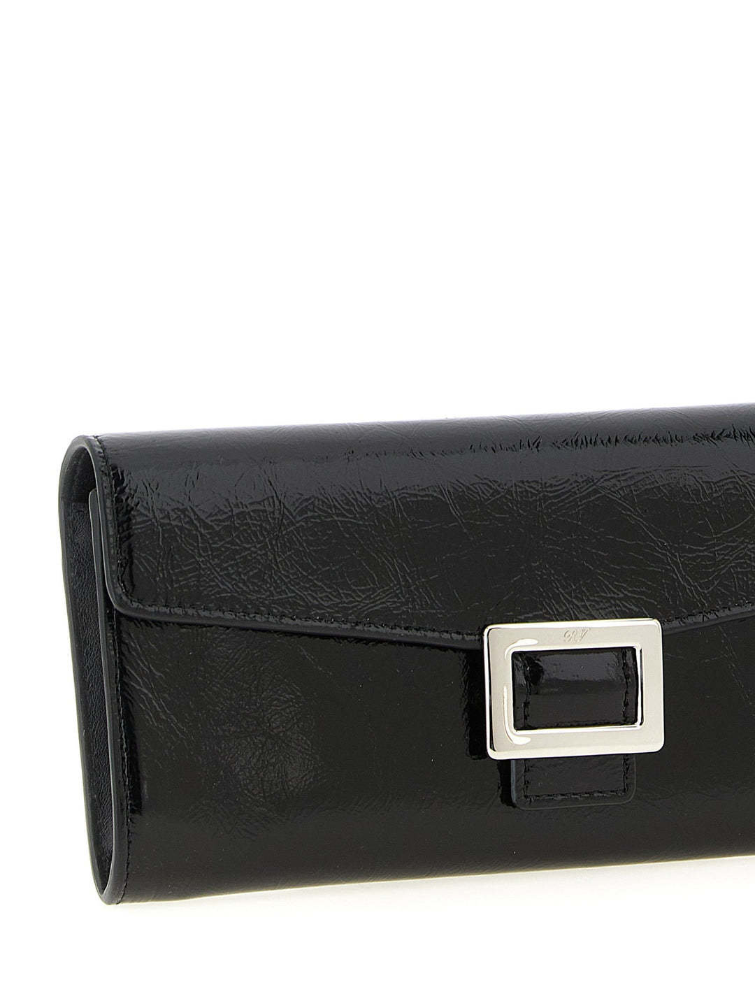 Roger Vivier Black Calfskin Cardholder