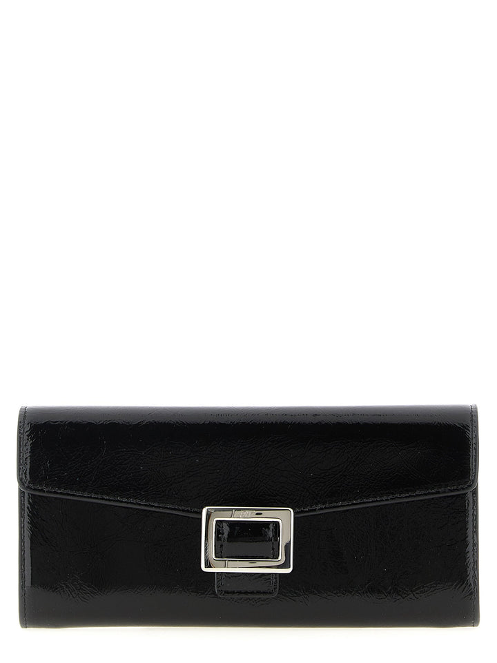 Roger Vivier Black Calfskin Cardholder
