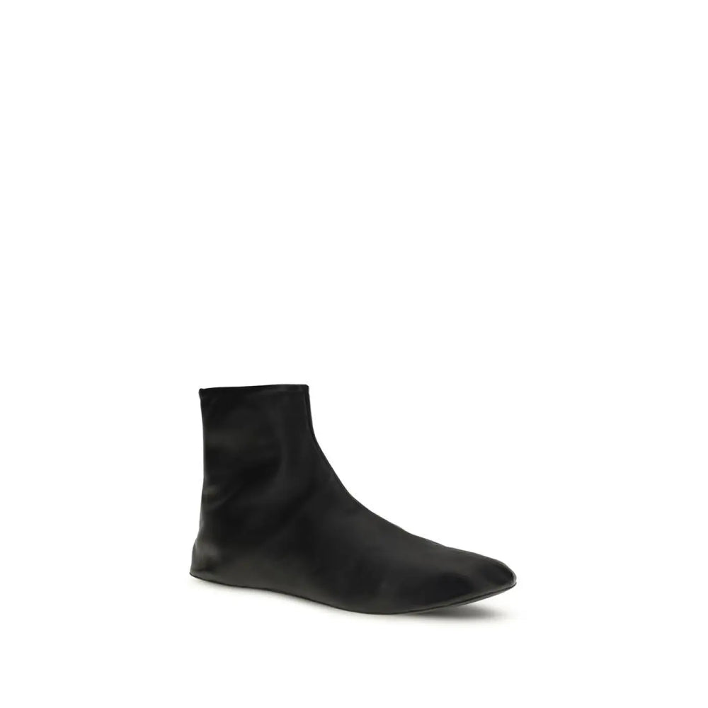 The Row Black Lamb Ovis Aries Ankle Boots