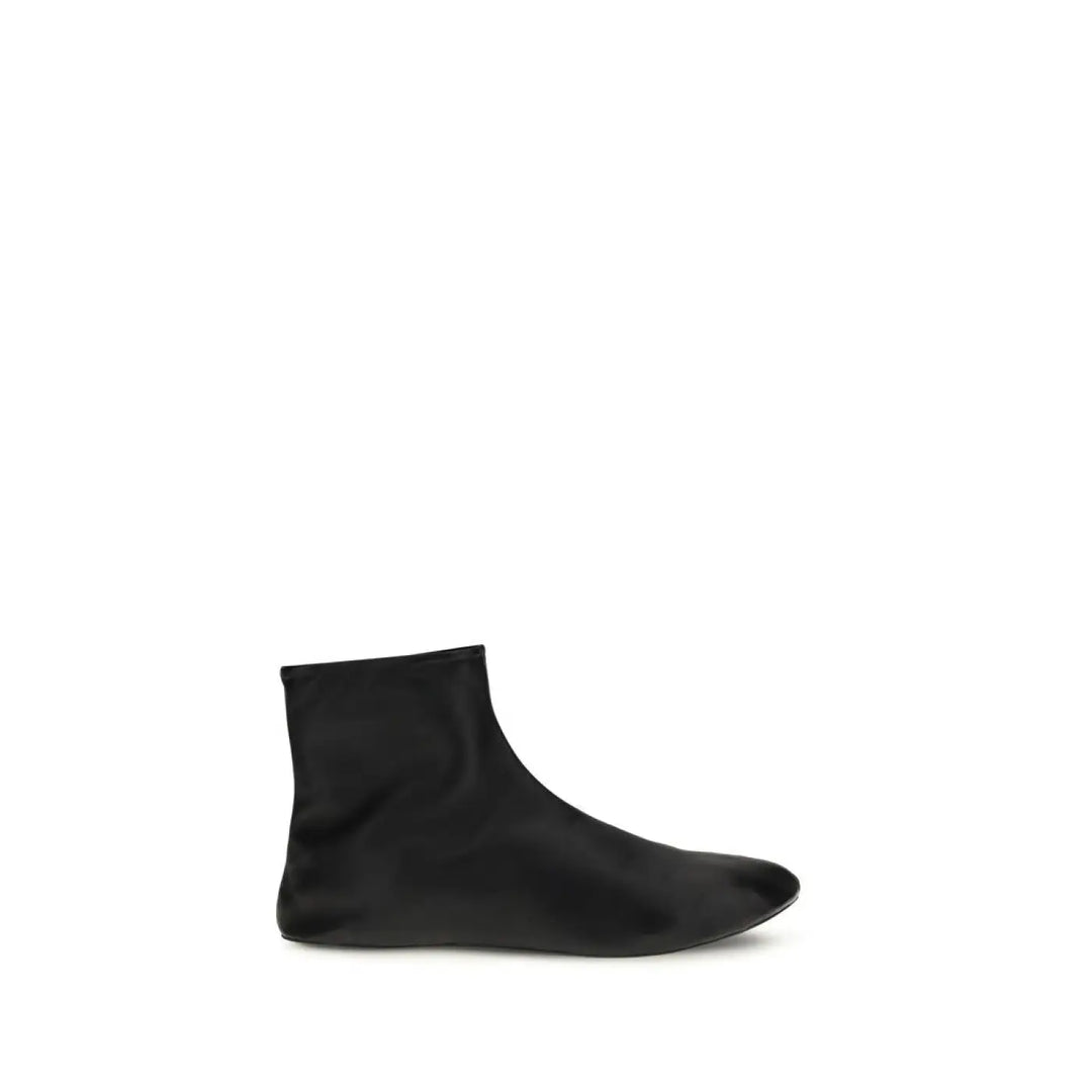 The Row Black Lamb Ovis Aries Ankle Boots