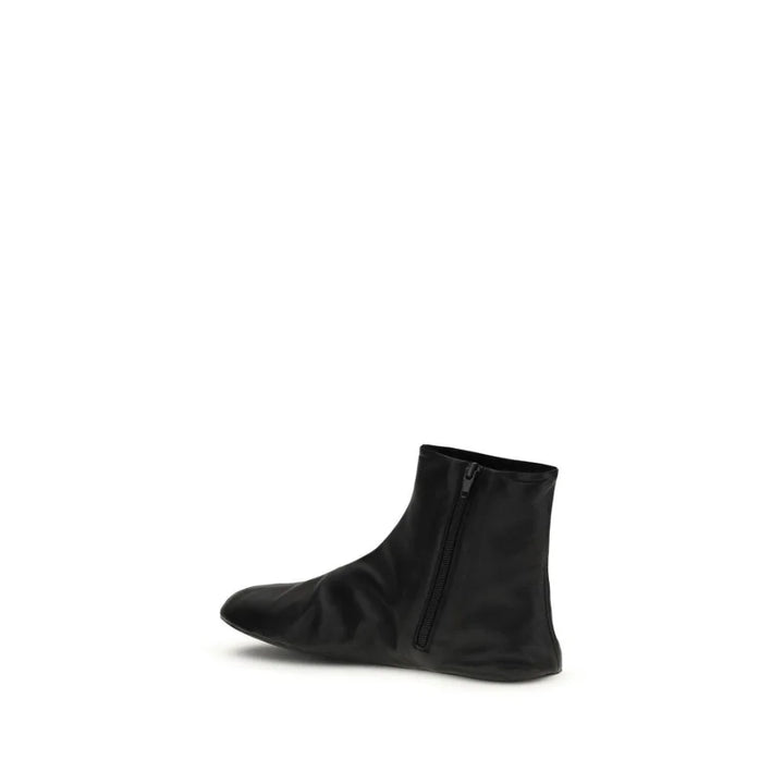 The Row Black Lamb Ovis Aries Ankle Boots