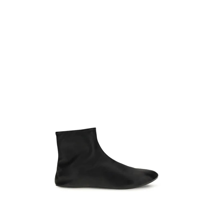 The Row Black Lamb Ovis Aries Ankle Boots