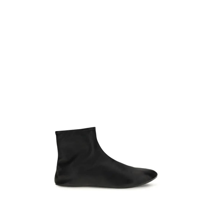 The Row Black Lamb Ovis Aries Ankle Boots