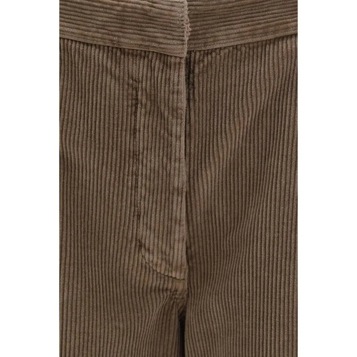 The Row Brown Cotton Casual Pants