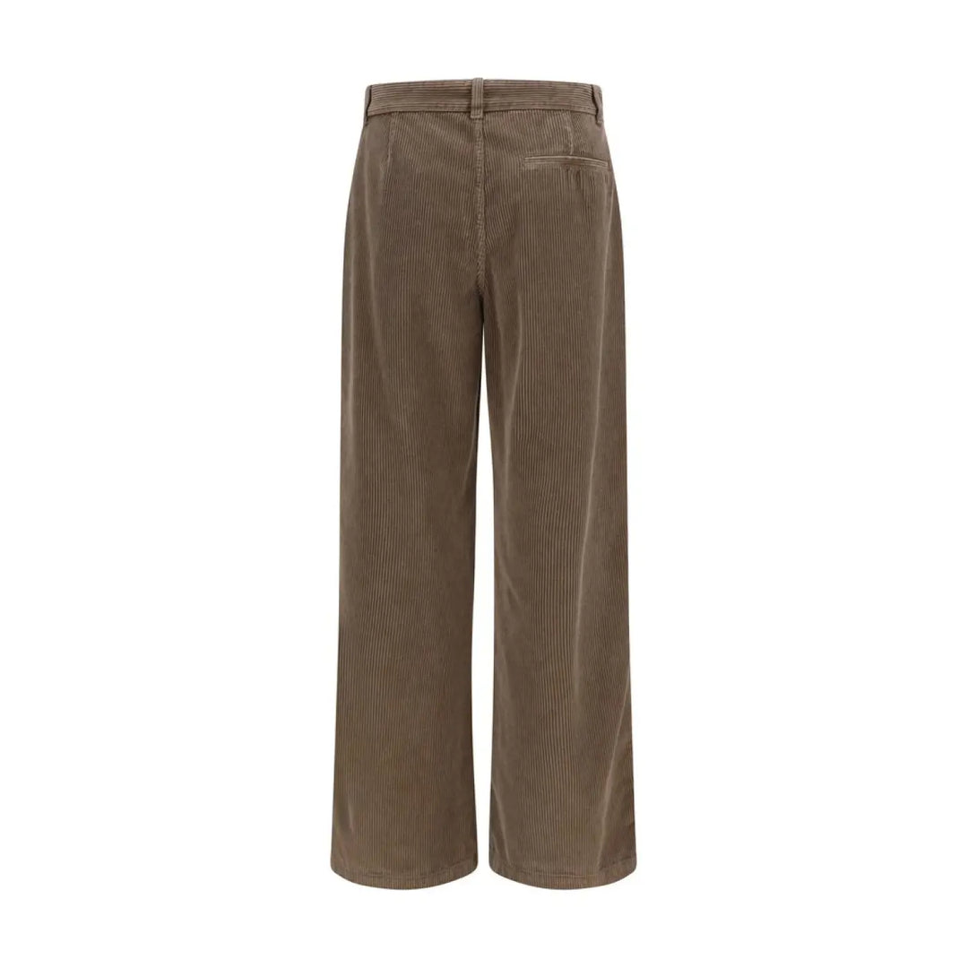 The Row Brown Cotton Casual Pants