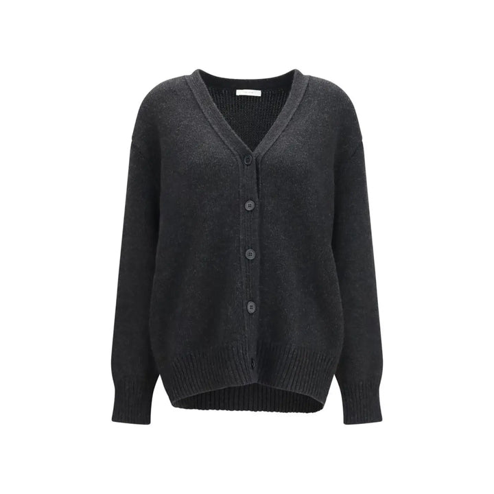 The Row Gray Cashmere Cardigan