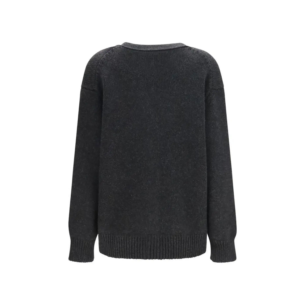 The Row Gray Cashmere Cardigan