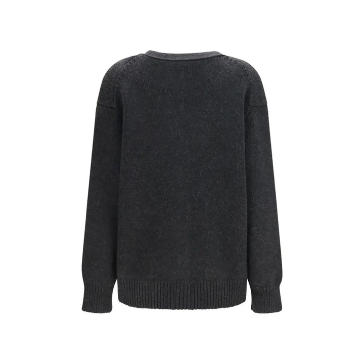 The Row Gray Cashmere Cardigan