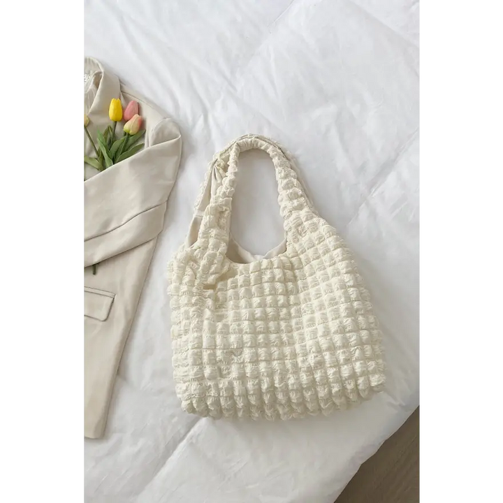 Glamorous Ruched Polyester Large Handbag Imported Product Bags Shoulder bags Trendsi