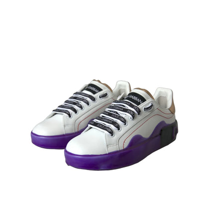 Runway Ready Dolce Gabbana Leather Sneakers for Effortless Style &