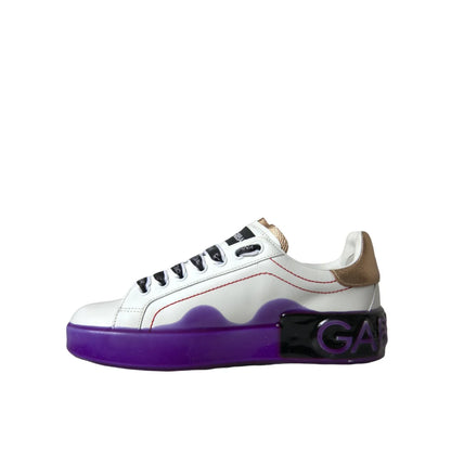 Runway Ready Dolce Gabbana Leather Sneakers for Effortless Style &