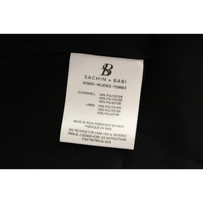 Sachin & Babi Black Silk Floral Dress with Exquisite Pattern