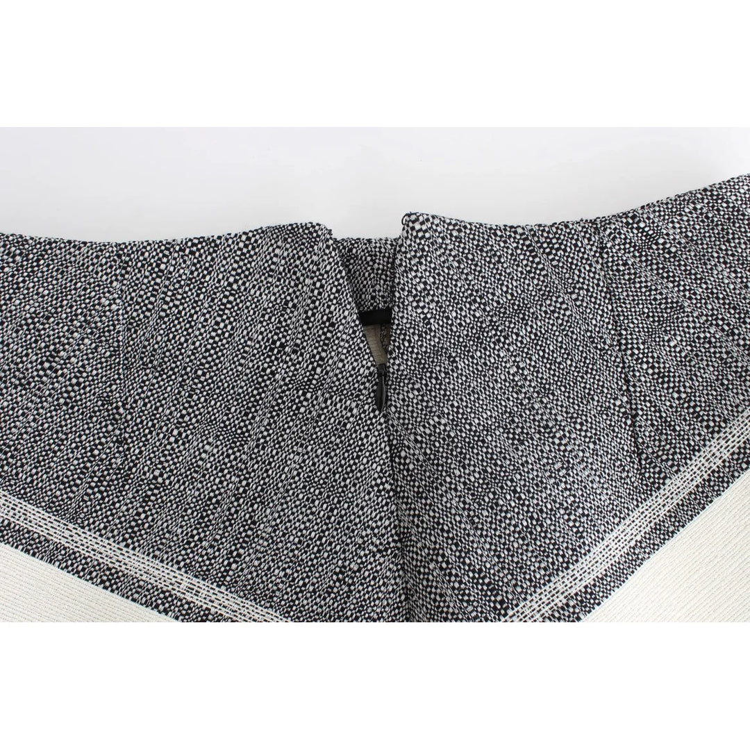 Sachin & Babi Gray Black Liza Leather Straight Pencil