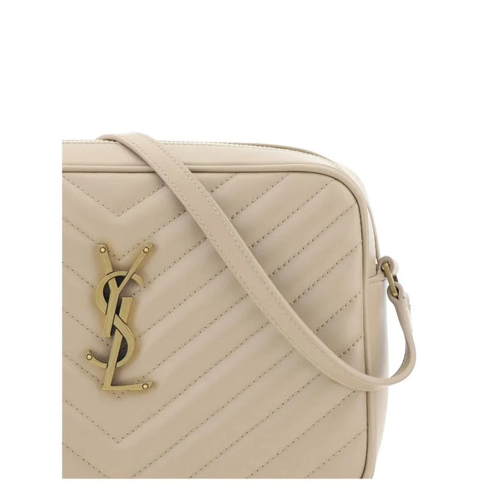 Saint Laurent Beige Calf Leather Bos Taurus Shoulder Bag