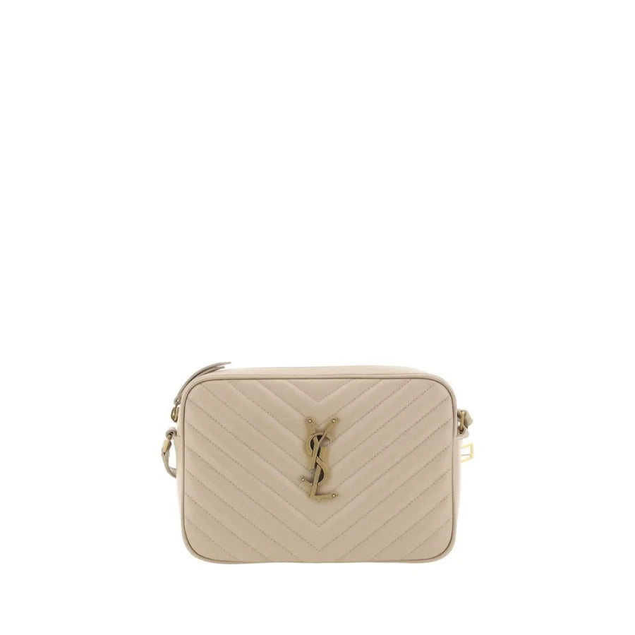 Saint Laurent Beige Calf Leather Bos Taurus Shoulder Bag