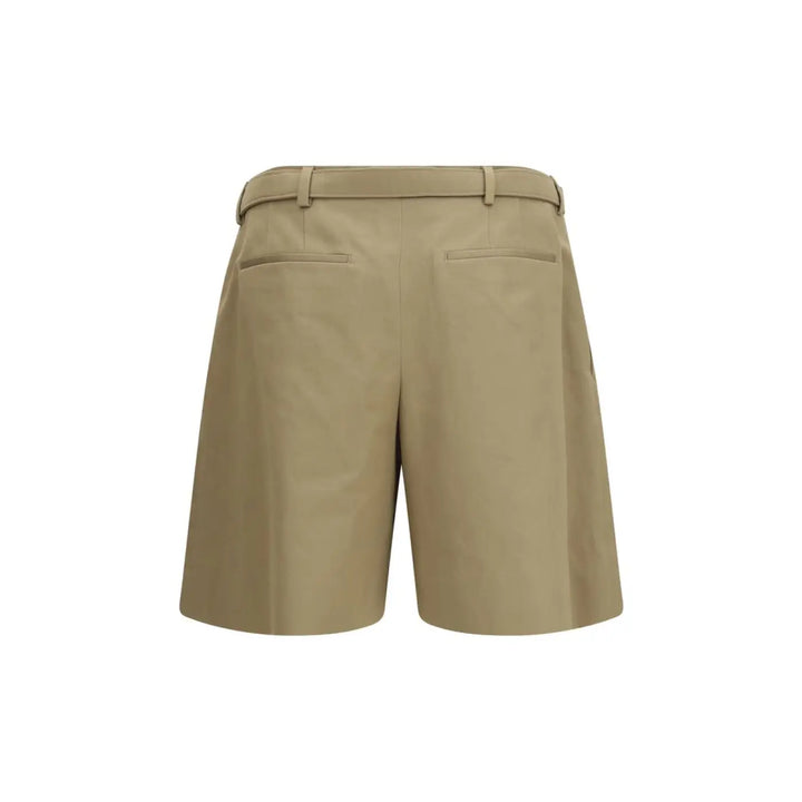 Saint Laurent Beige Cotton Bermuda Shorts