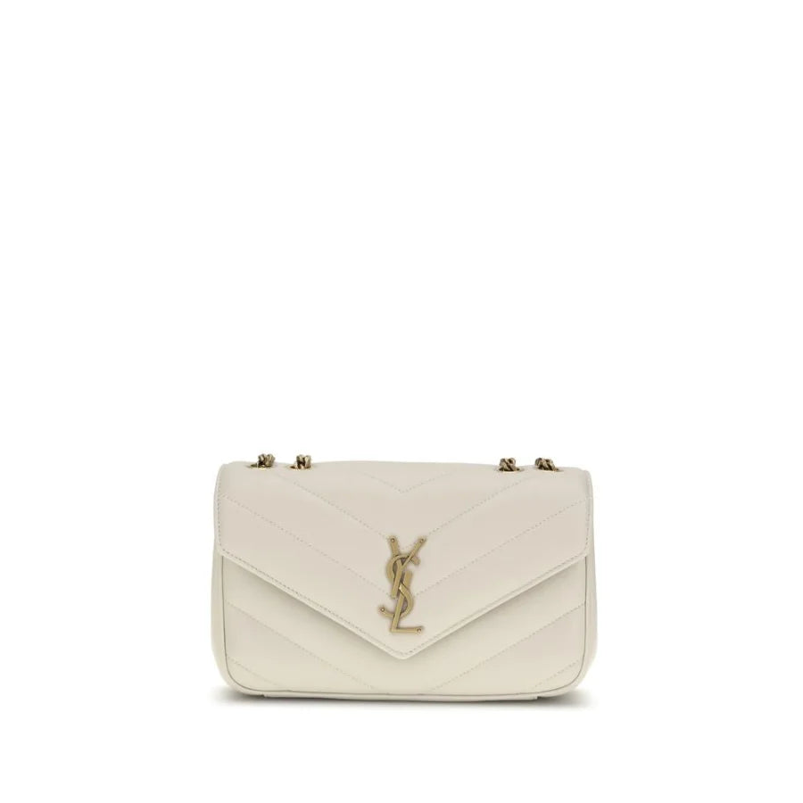 Saint Laurent Beige Lamb Ovis Aries Shoulder Bag