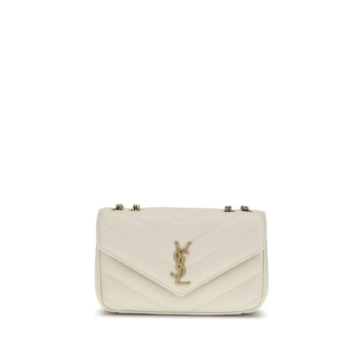 Saint Laurent Beige Lamb Ovis Aries Shoulder Bag