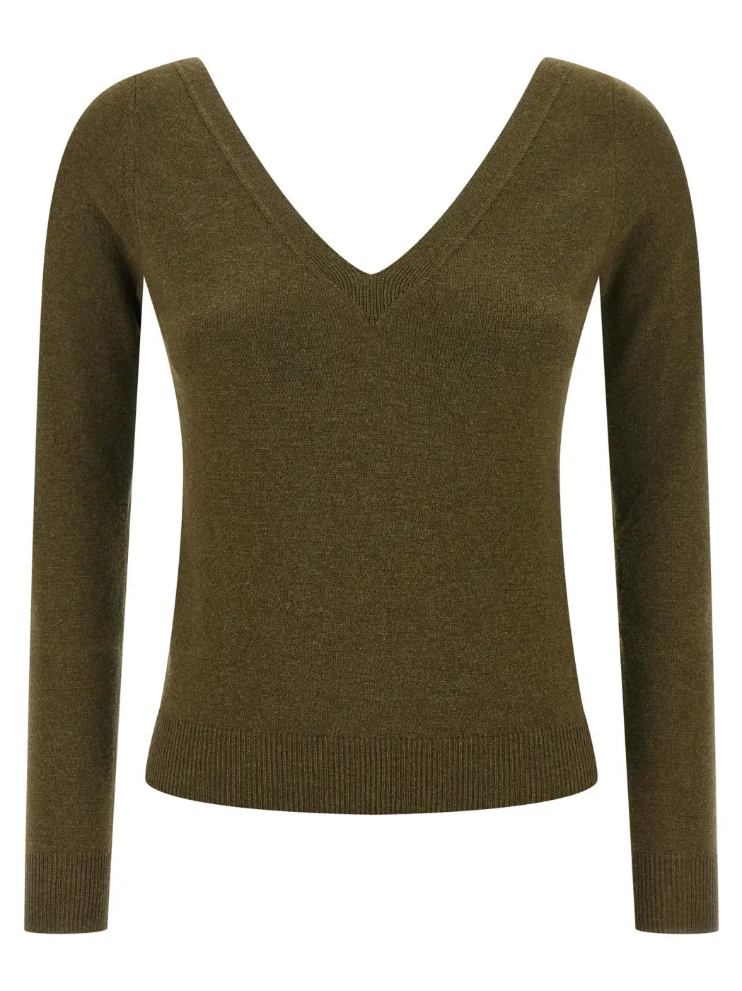 Saint Laurent Bicolor Cashmere Cardigan