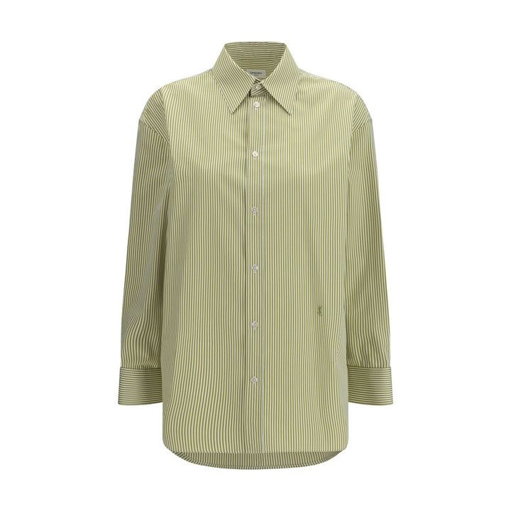 Saint Laurent Shirts - Bicolor Cotton Pattern Shirt