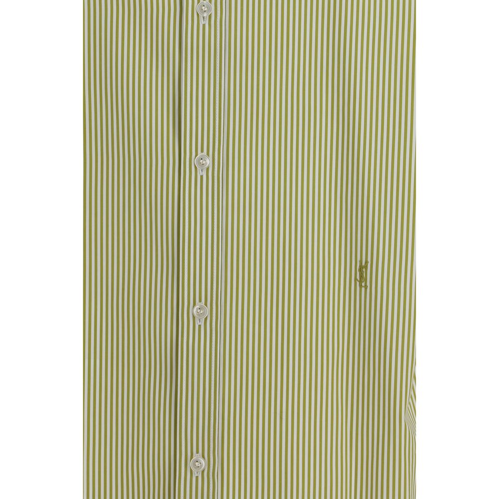 Saint Laurent Shirts - Bicolor Cotton Pattern Shirt