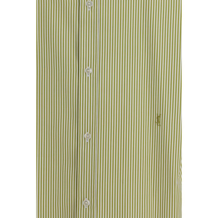 Saint Laurent Shirts - Bicolor Cotton Pattern Shirt