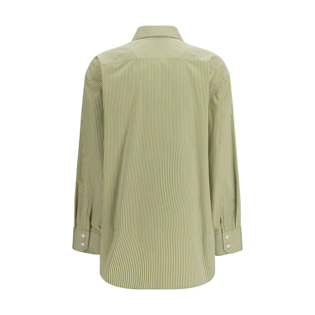 Saint Laurent Bicolor Cotton Pattern Shirt