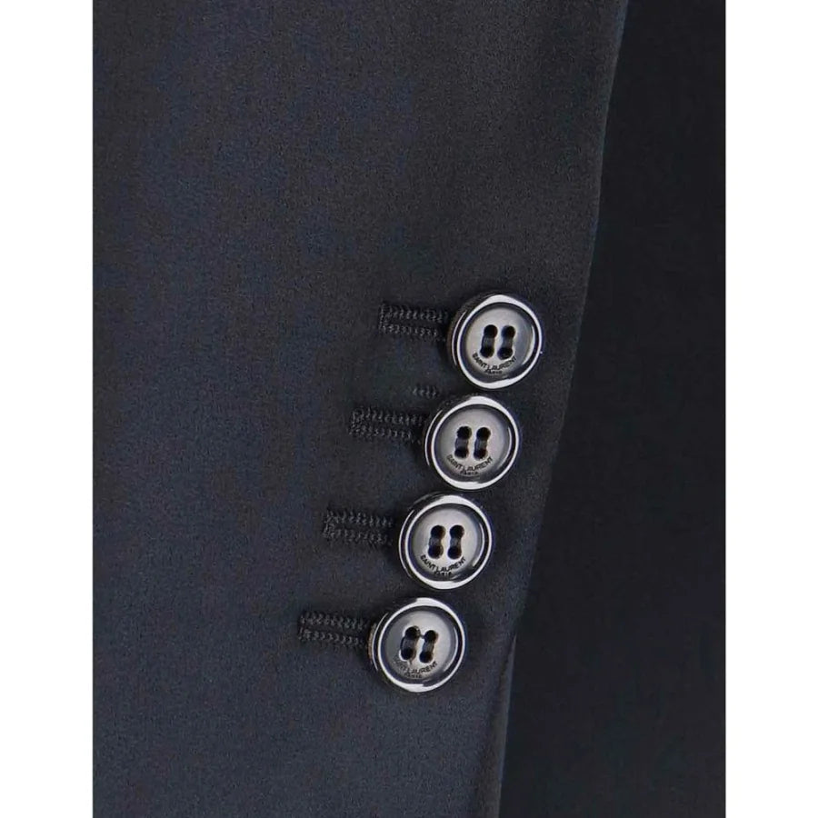 Saint Laurent Black Acetate Coat