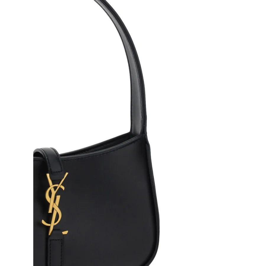 Saint Laurent Black Calf Leather Bos Taurus Shoulder Bag