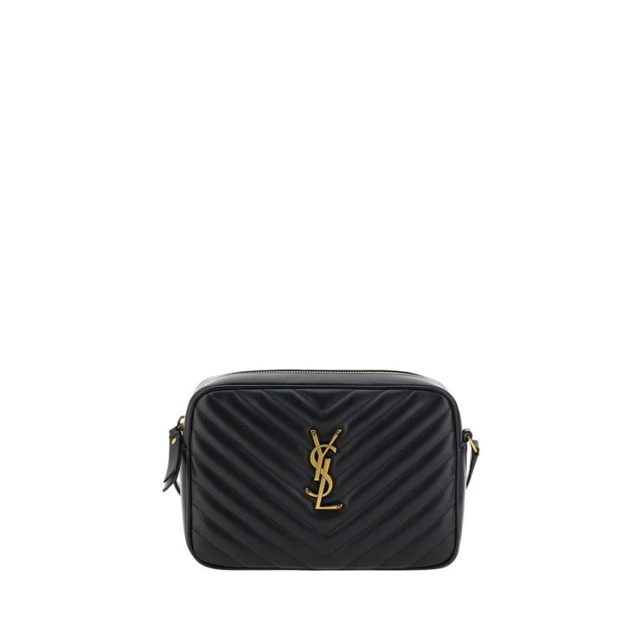 Saint Laurent Black Calf Leather Bos Taurus Shoulder Bag