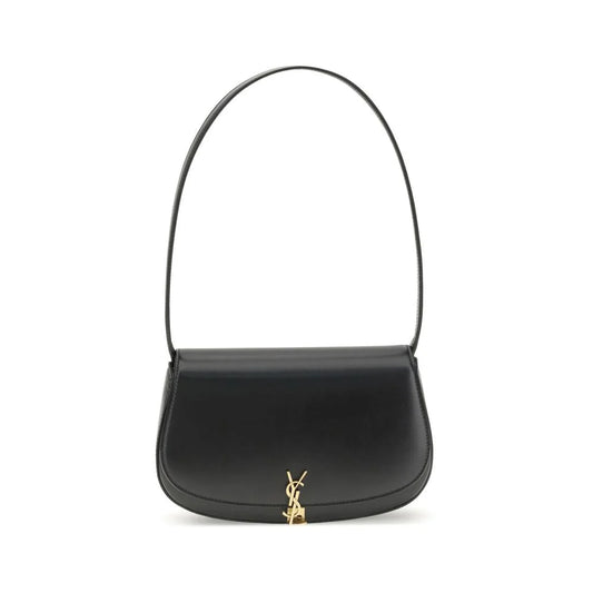 Saint Laurent Black Calf Leather Bos Taurus Shoulder Bag