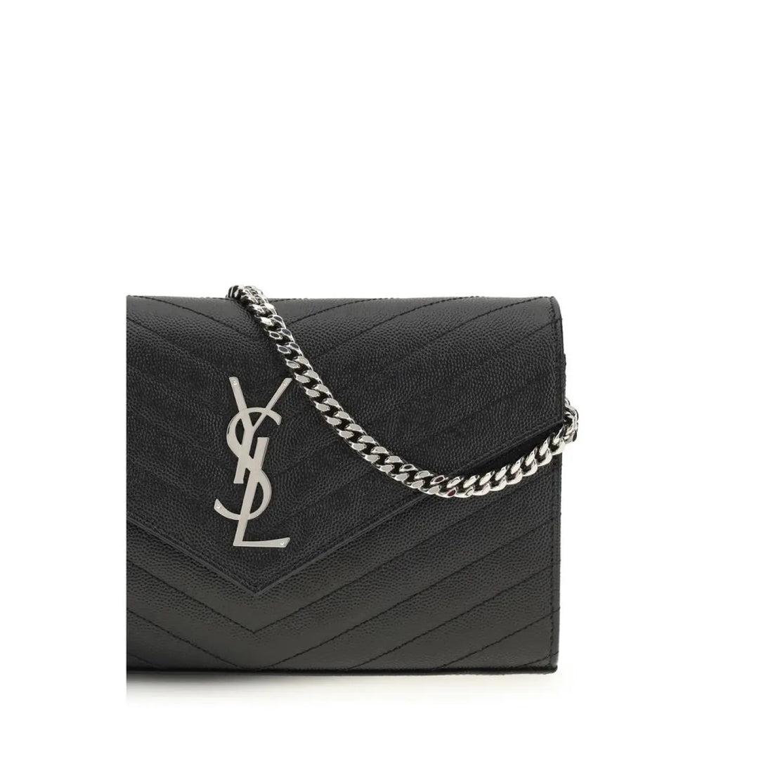 Saint Laurent Black Calf Leather Bos Taurus Wallet