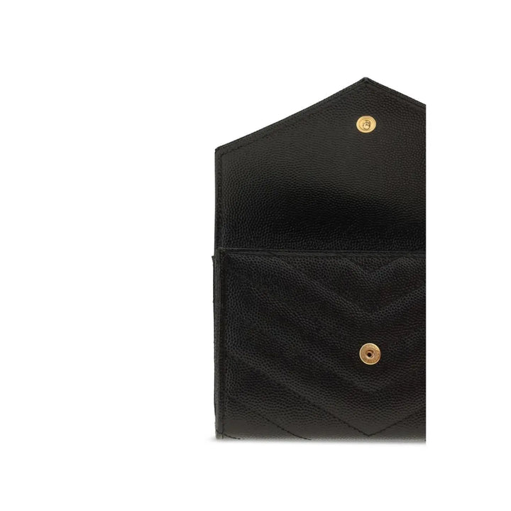 Saint Laurent Black Calf Leather Bos Taurus Wallet