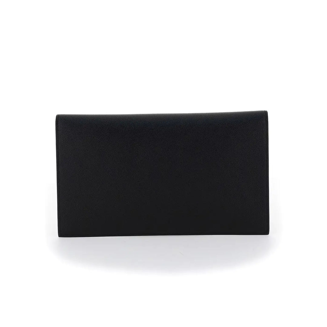 Saint Laurent Black Calf Leather Bos Taurus Wallet