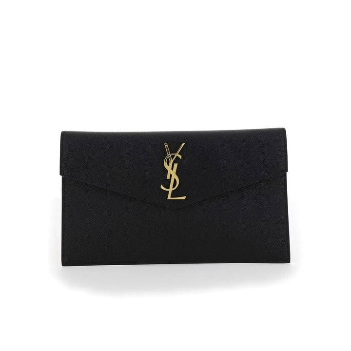Saint Laurent Black Calf Leather Bos Taurus Wallet