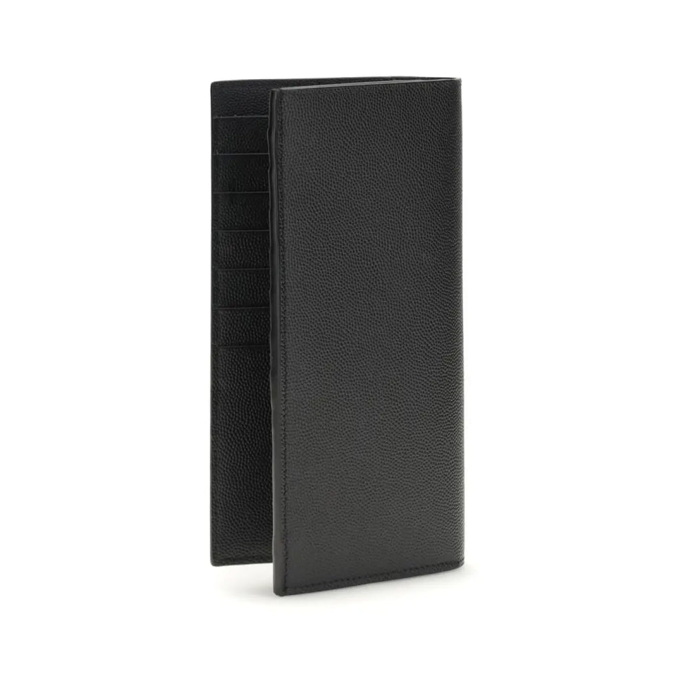 Saint Laurent Black Calf Leather Bos Taurus Wallet