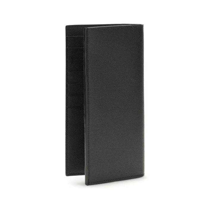 Saint Laurent Black Calf Leather Bos Taurus Wallet