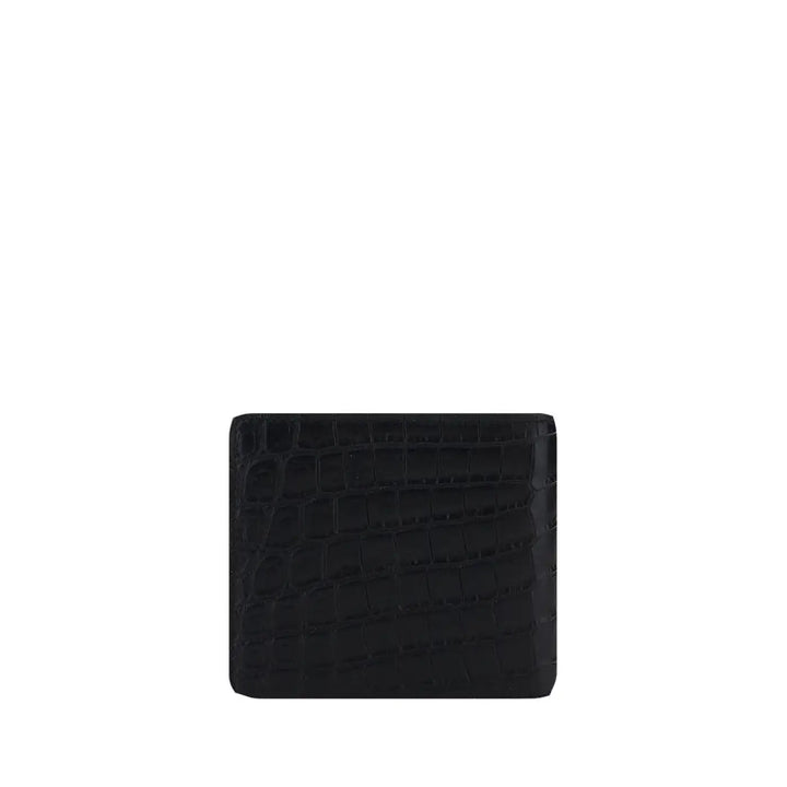 Saint Laurent Black Calf Leather Bos Taurus Wallet