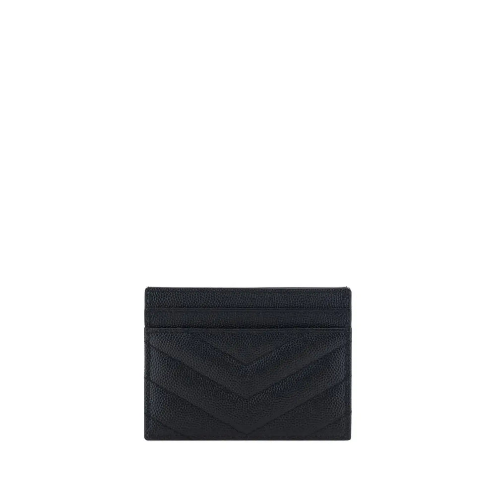 Saint Laurent Black Calf Leather Bos Taurus Wallet