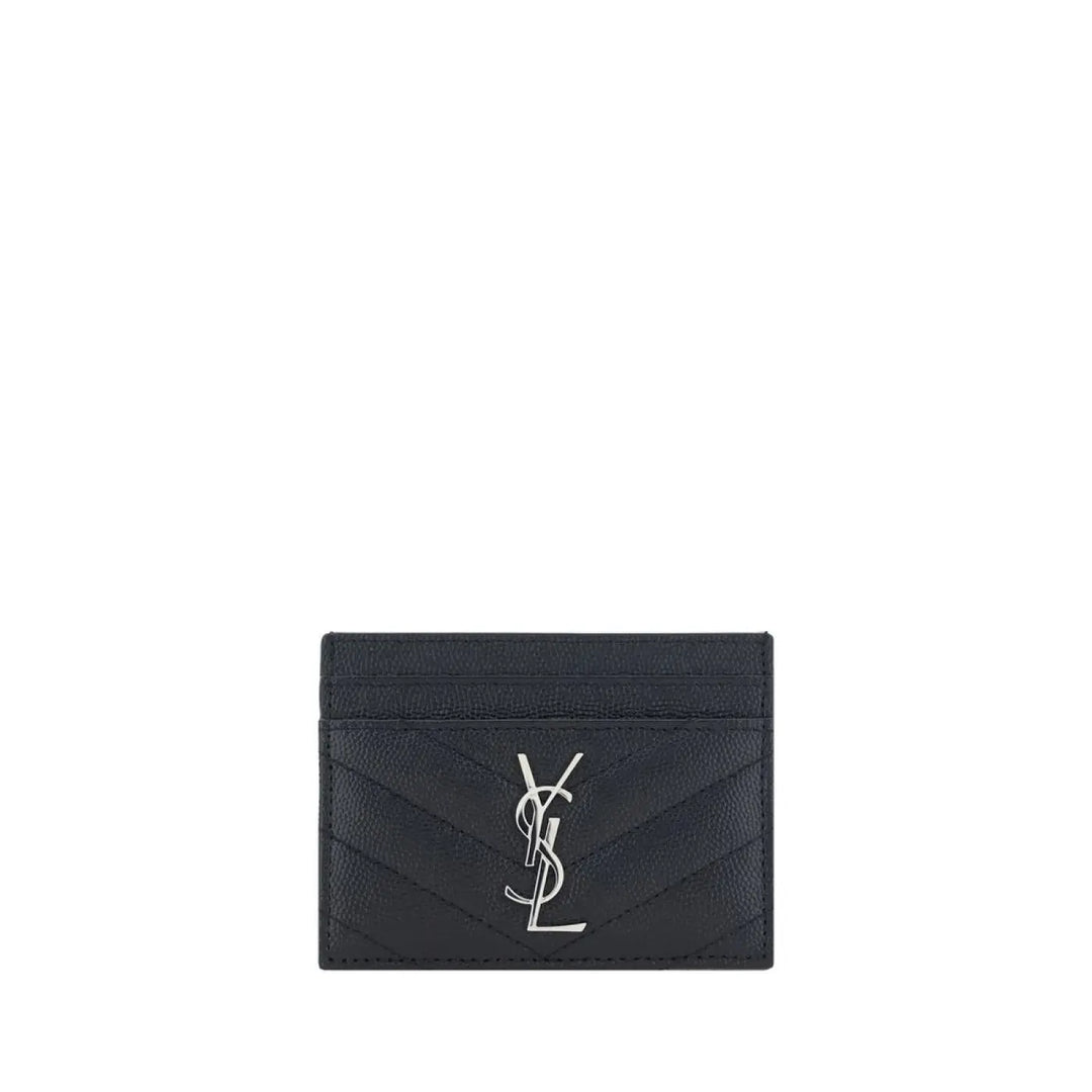 Saint Laurent Black Calf Leather Bos Taurus Wallet