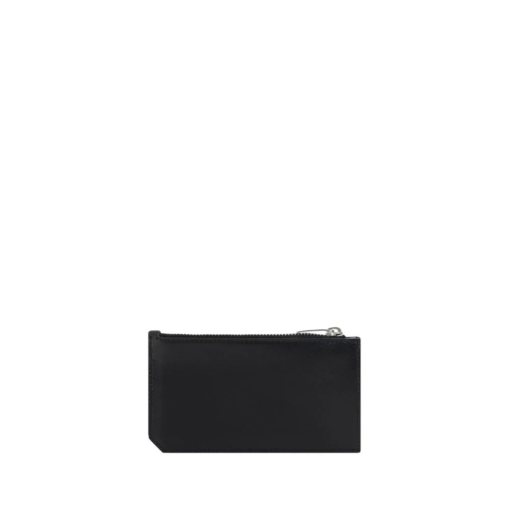 Saint Laurent Black Calf Leather Bos Taurus Wallet